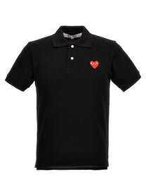 COMME DES GARÇONS PLAY - COMME DES GARÇONS PLAY - Logo patch polo shirt - Men’s Top