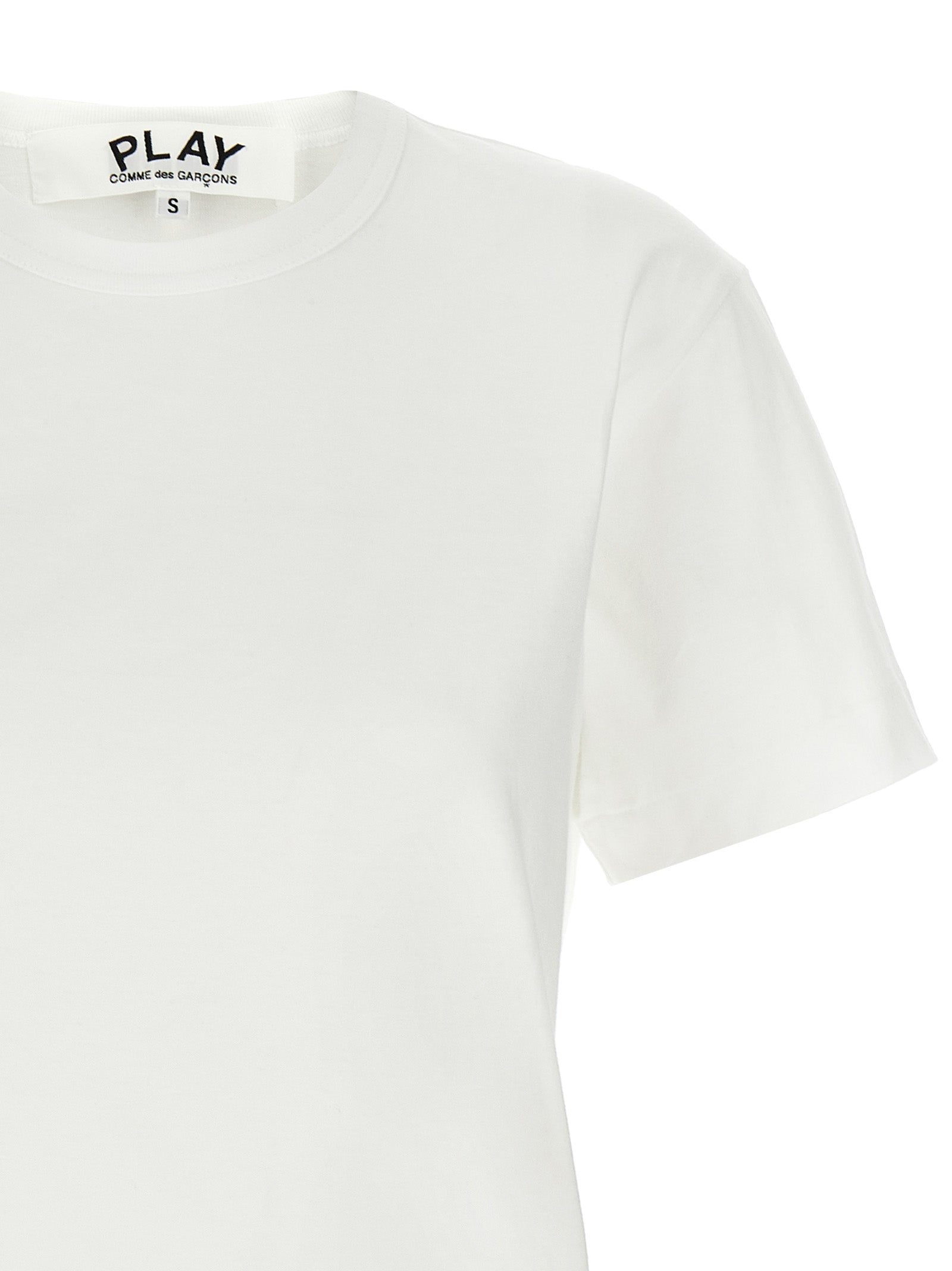 COMME DES GARÇONS PLAY - COMME DES GARÇONS PLAY - ’Heart Patch’ T-shirt - Women’s Tops