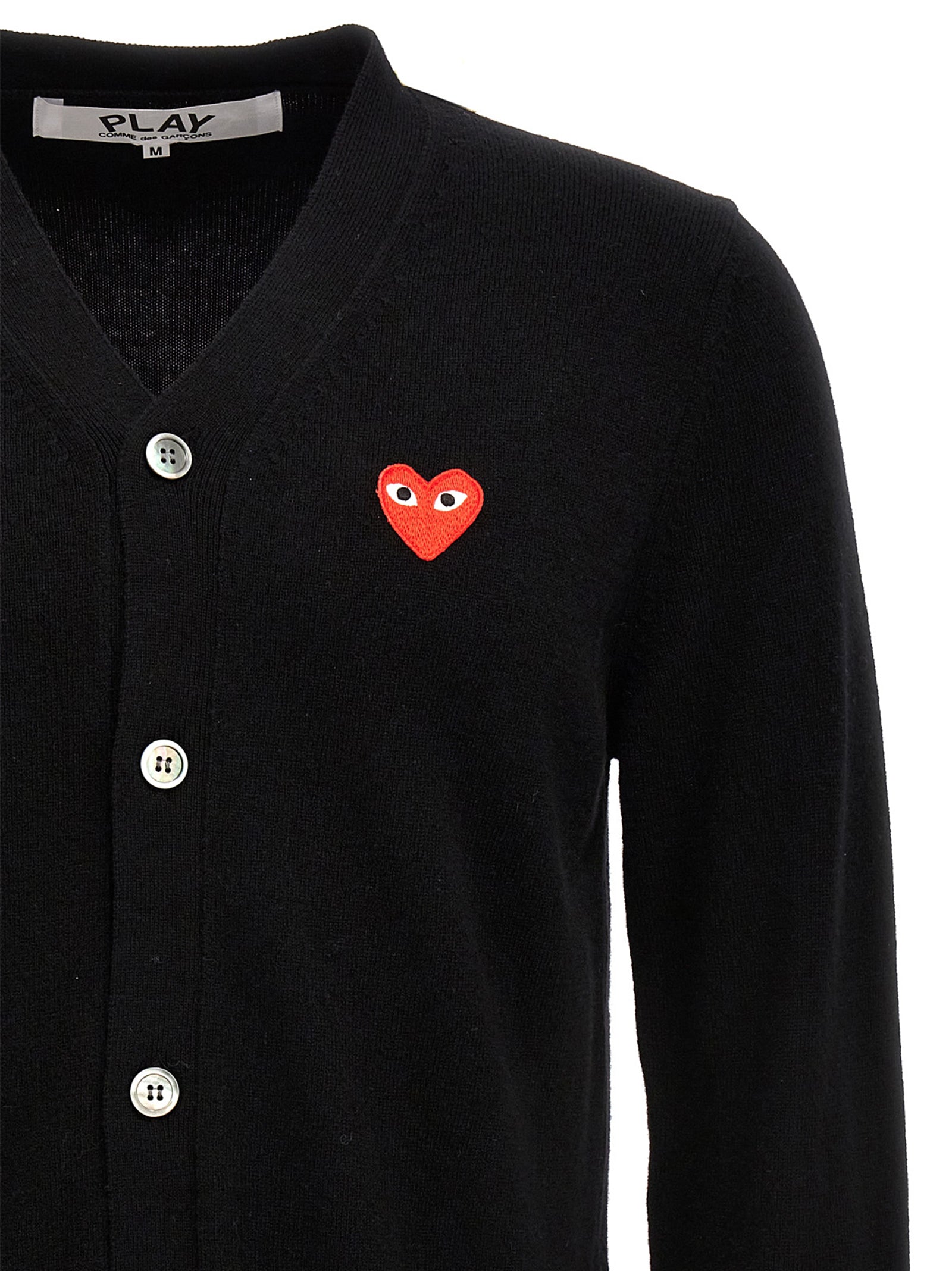 COMME DES GARÇONS PLAY - COMME DES GARÇONS PLAY - ’Heart’ cardigan - Men’s Knitwear