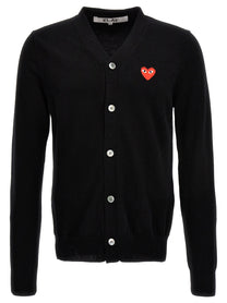 COMME DES GARÇONS PLAY - COMME DES GARÇONS PLAY - ’Heart’ cardigan - Men’s Knitwear