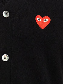 COMME DES GARÇONS PLAY - COMME DES GARÇONS PLAY - ’Heart’ cardigan - Men’s Knitwear