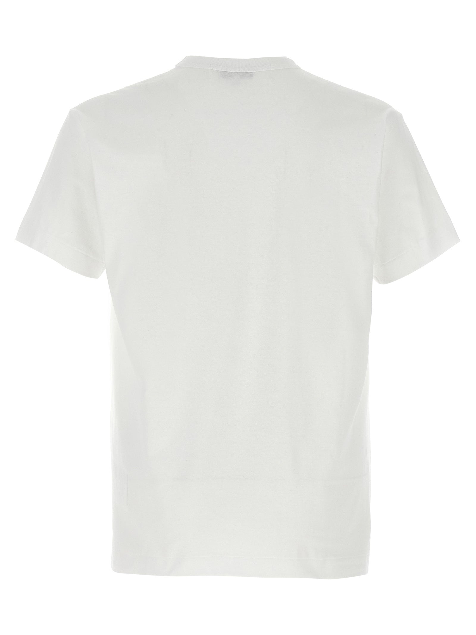 COMME DES GARÇONS PLAY - COMME DES GARÇONS PLAY - Printed T-shirt and logo patch - Men’s Top