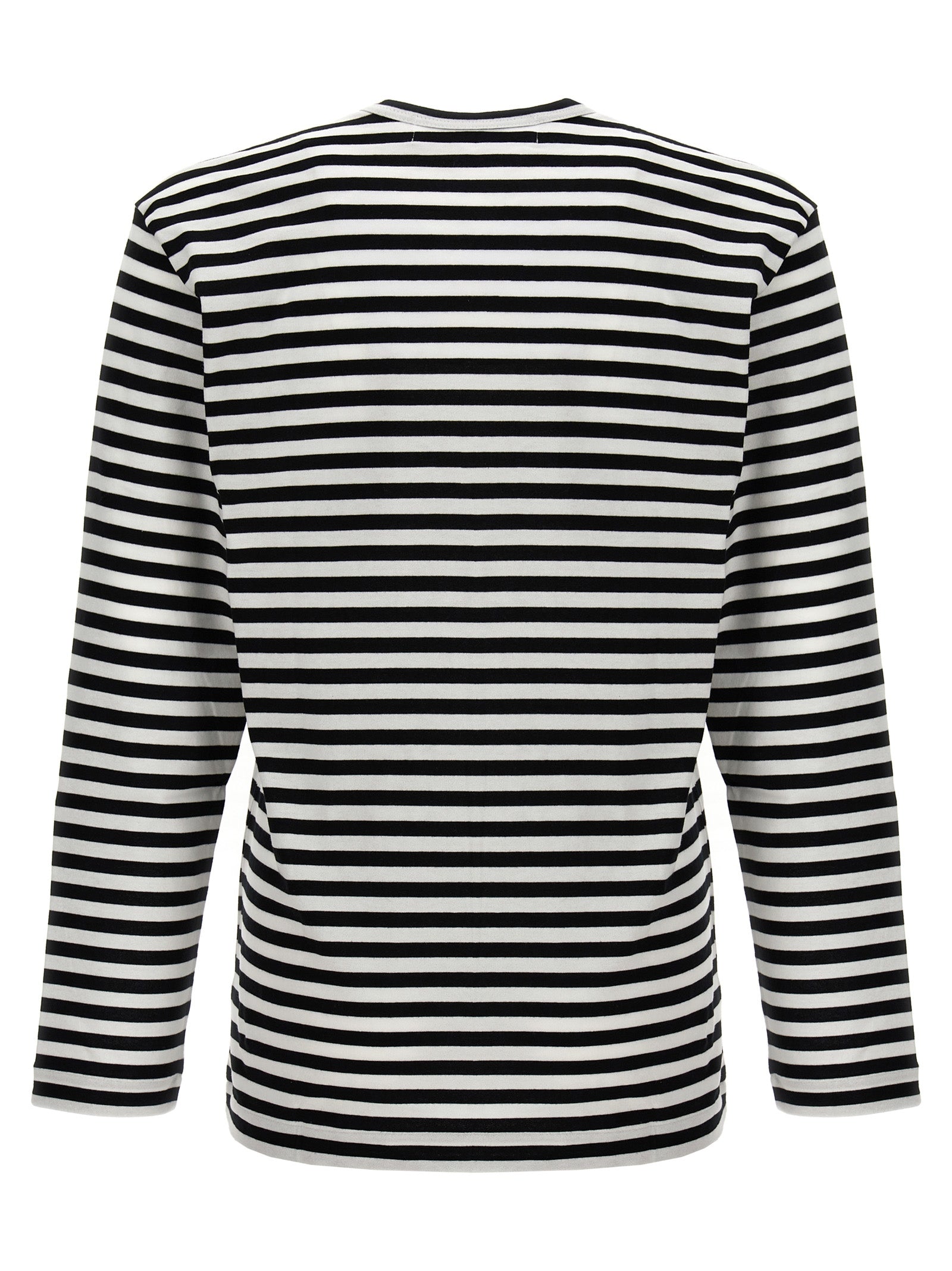 COMME DES GARÇONS PLAY - COMME DES GARÇONS PLAY - Logo patch stripes t-shirt - Men’s Top