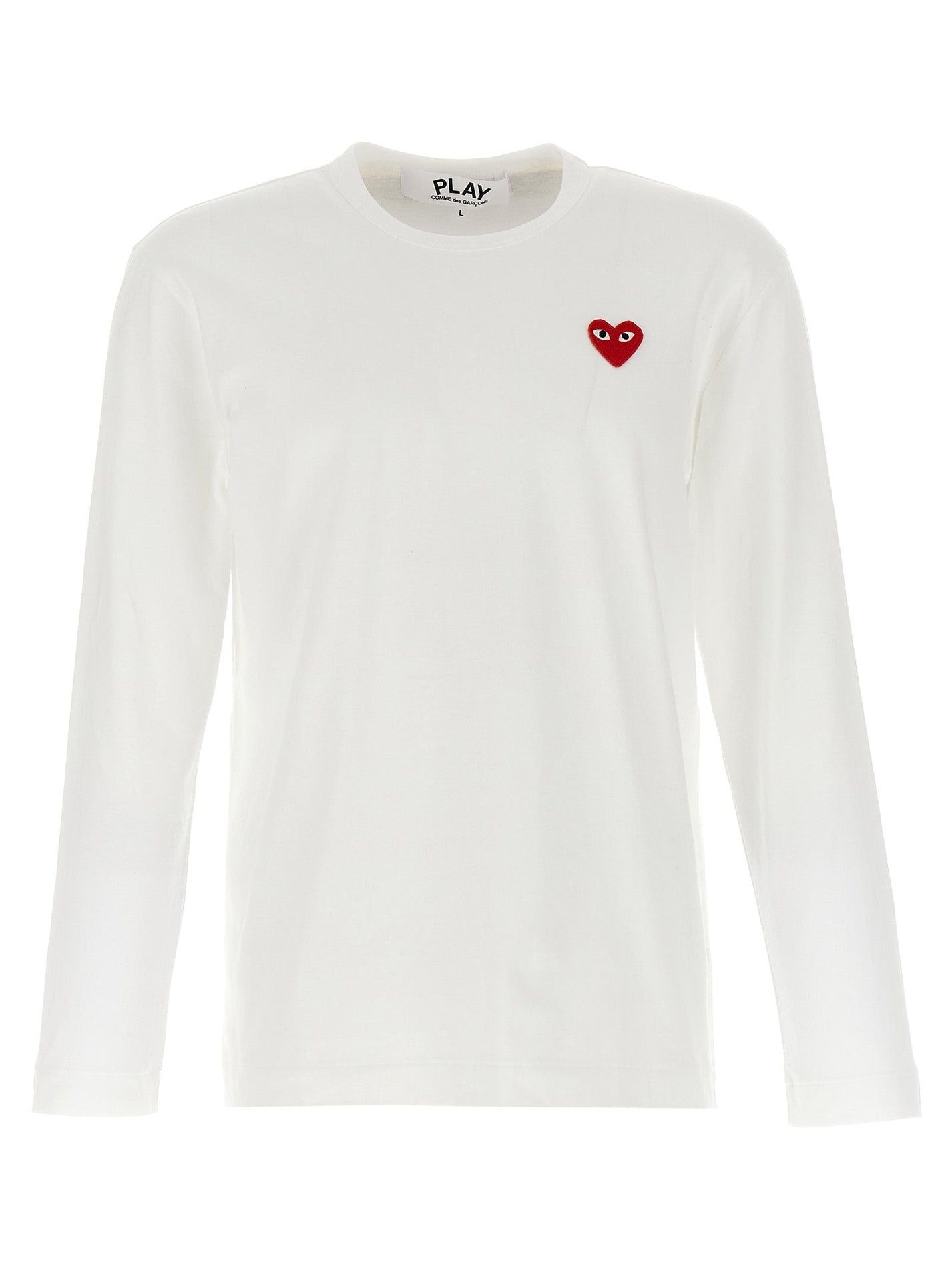 COMME DES GARÇONS PLAY - COMME DES GARÇONS PLAY - Logo patch t-shirt - Men’s Tops