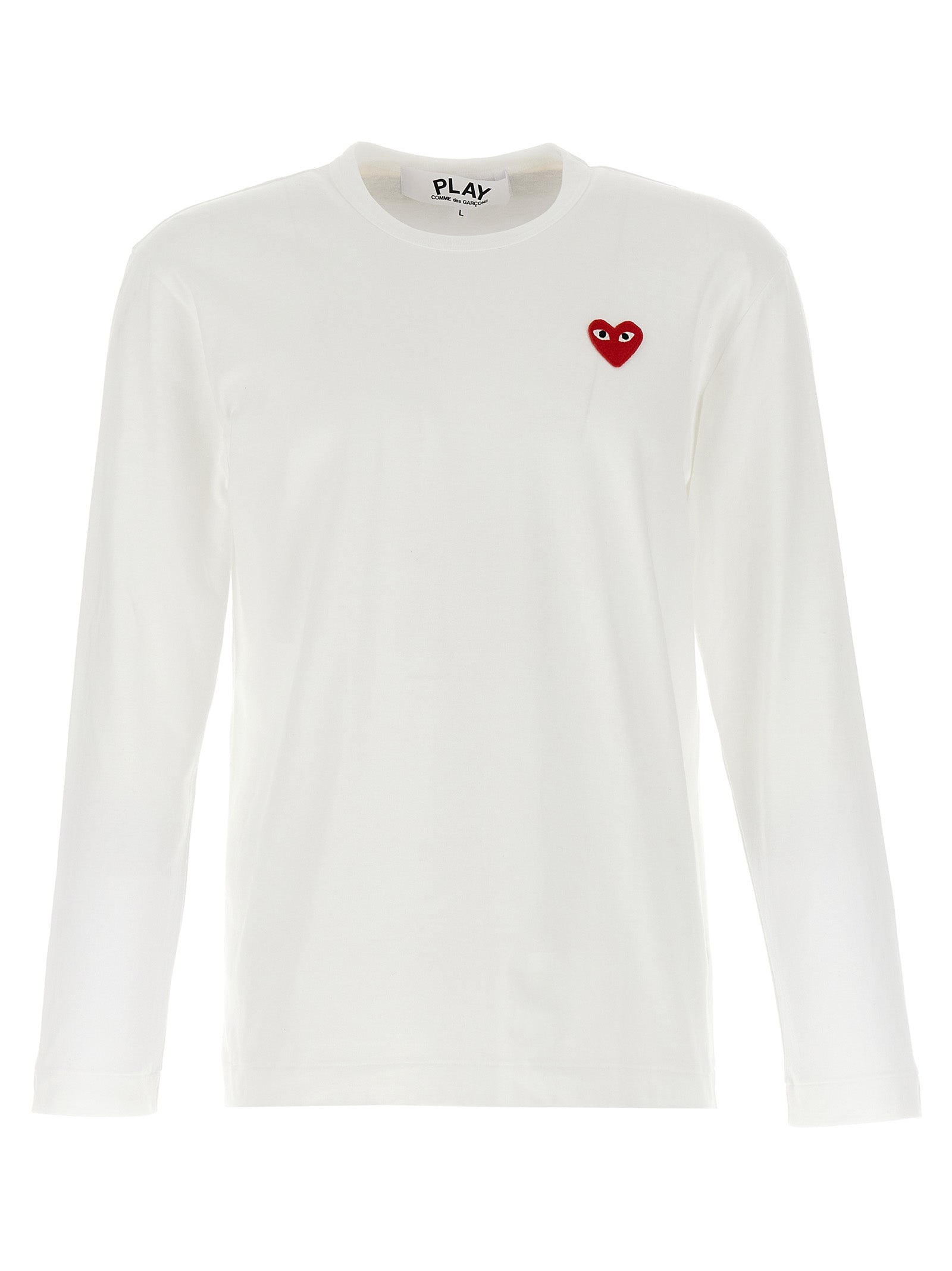 COMME DES GARÇONS PLAY - COMME DES GARÇONS PLAY - Logo patch t-shirt - Men’s Tops