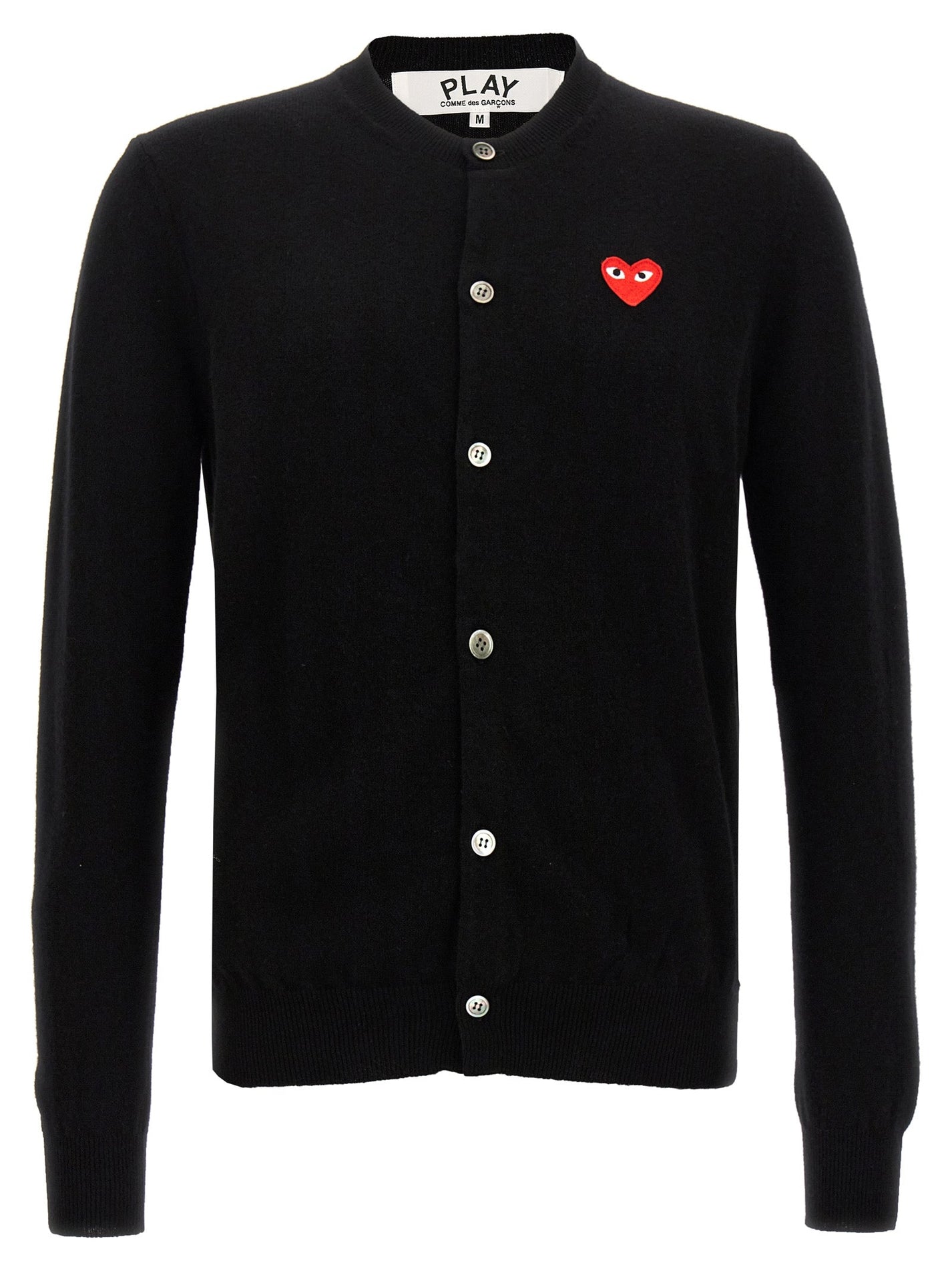 COMME DES GARÇONS PLAY - COMME DES GARÇONS PLAY - Logo patch cardigan - Unisex,Clothing,Sweater cardigans,