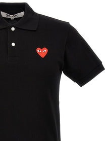 COMME DES GARÇONS PLAY - COMME DES GARÇONS PLAY - Logo patch polo shirt - Men’s Top