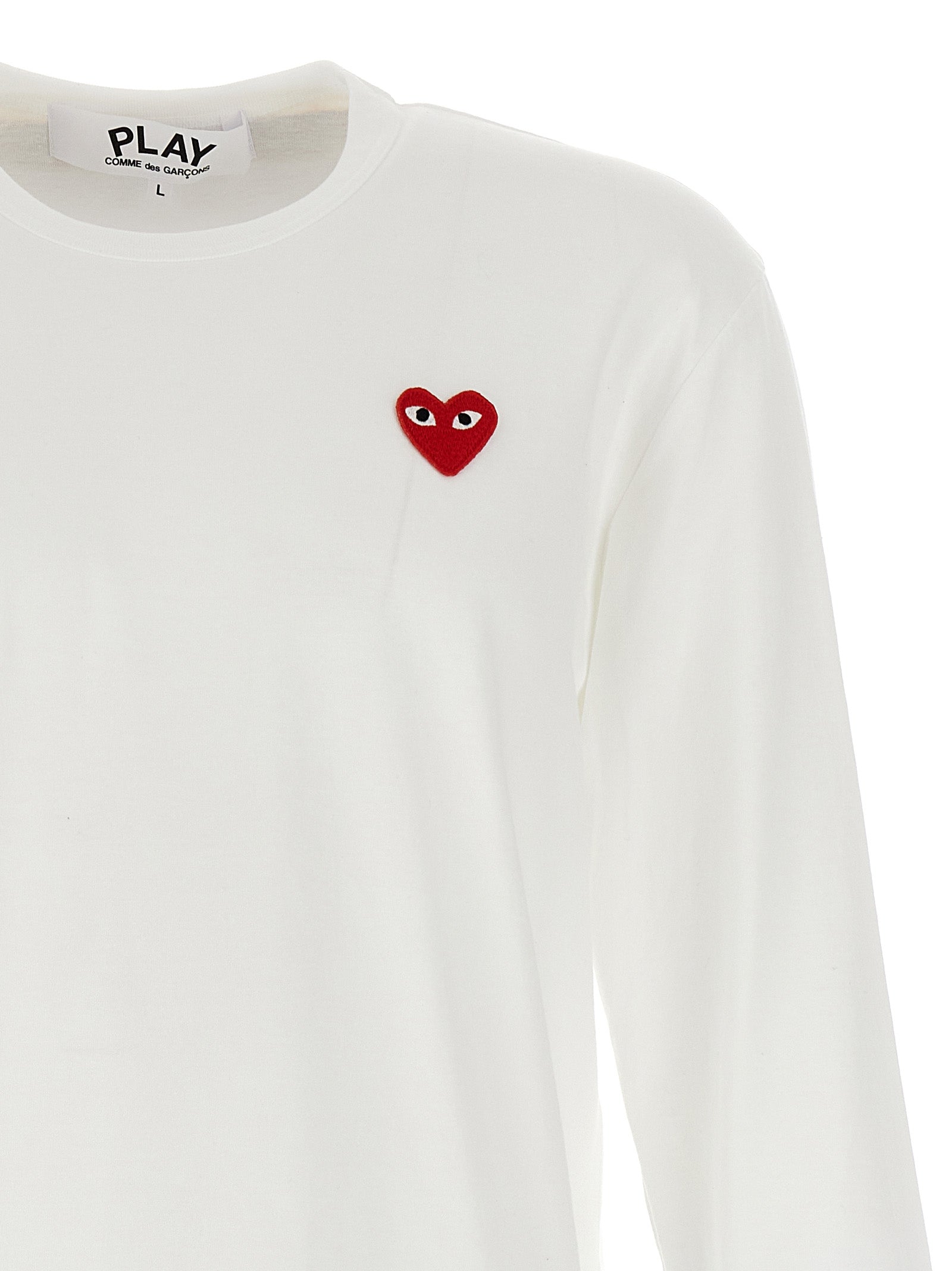 COMME DES GARÇONS PLAY - COMME DES GARÇONS PLAY - Logo patch t-shirt - Men’s Tops