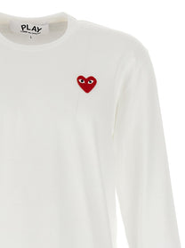 COMME DES GARÇONS PLAY - COMME DES GARÇONS PLAY - Logo patch t-shirt - Men’s Tops