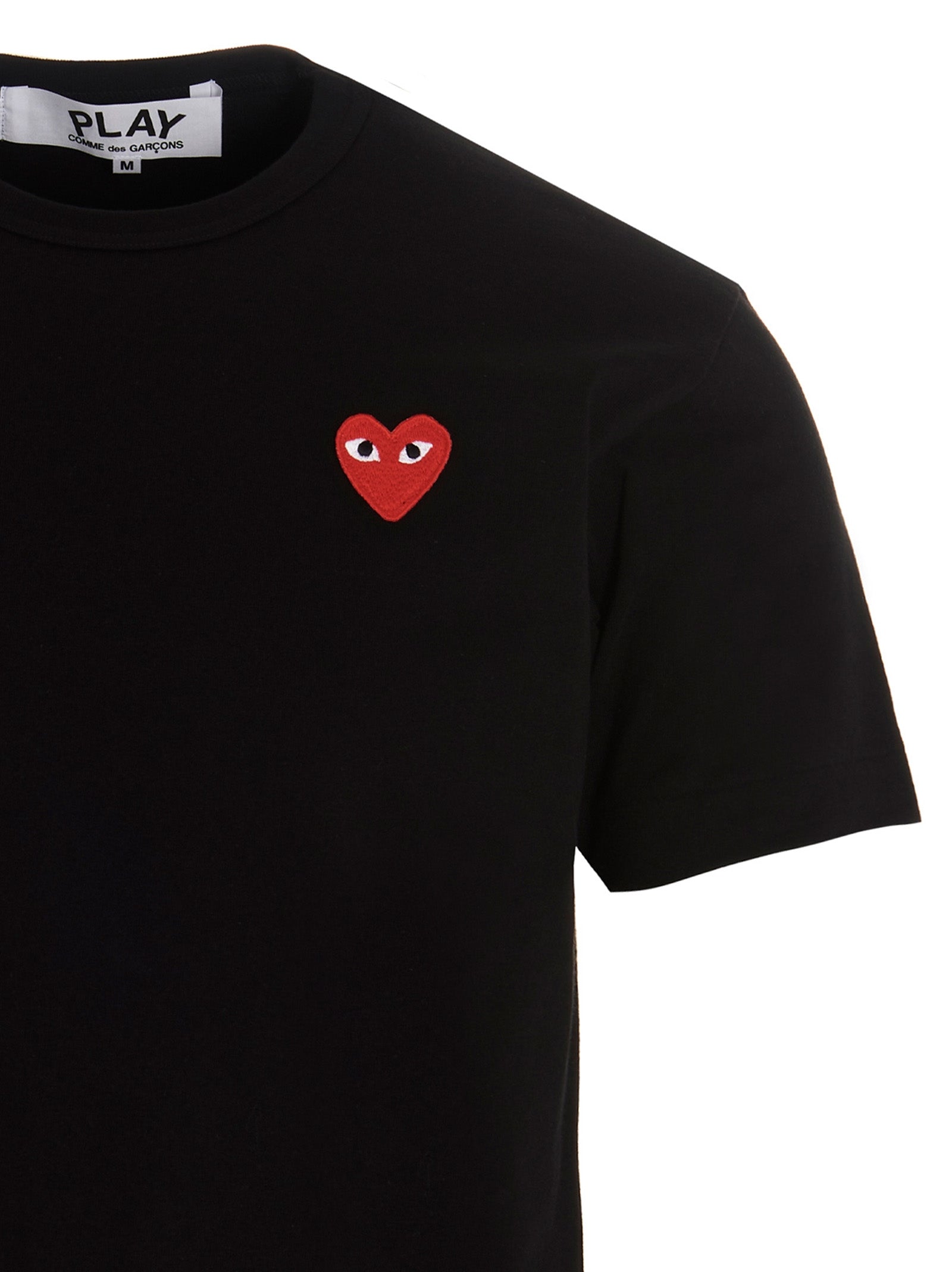 COMME DES GARÇONS PLAY - COMME DES GARÇONS PLAY - Logo patch t-shirt - Men’s Top