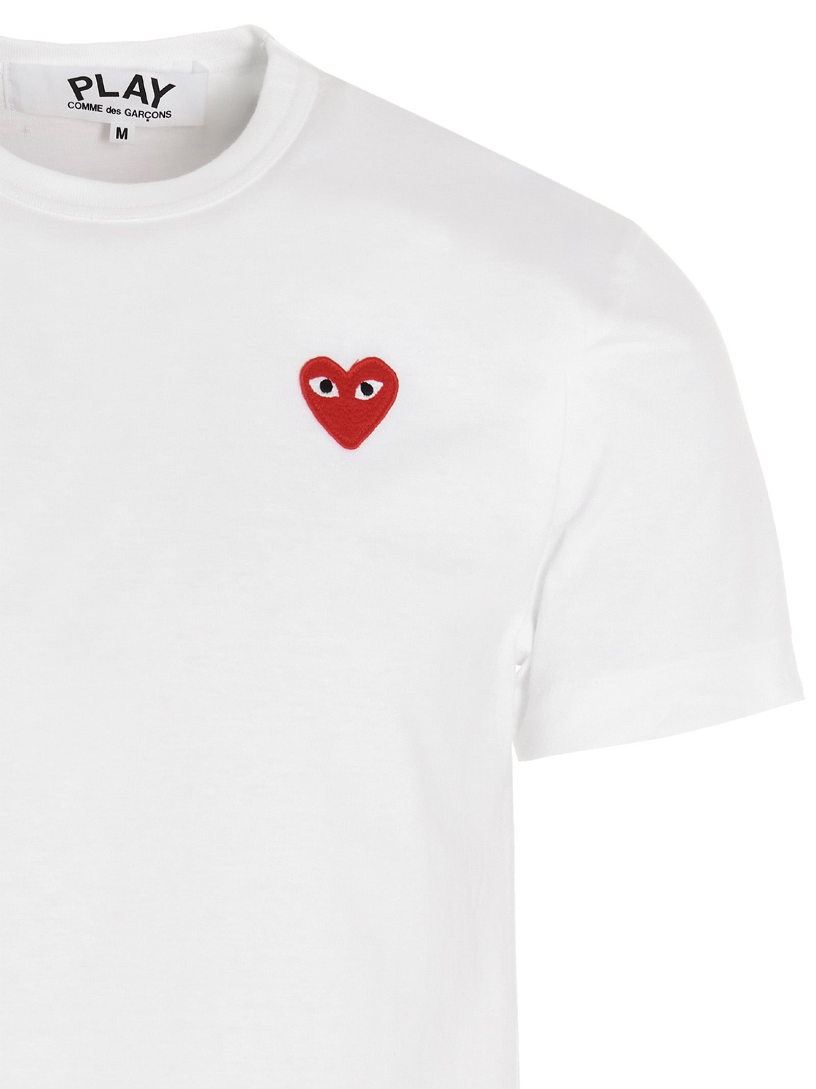 COMME DES GARÇONS PLAY - COMME DES GARÇONS PLAY - Logo patch t-shirt - Men’s Top