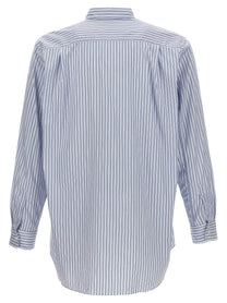 COMME DES GARÇONS PLAY - COMME DES GARÇONS PLAY - Logo patch striped shirt - Men’s Tops