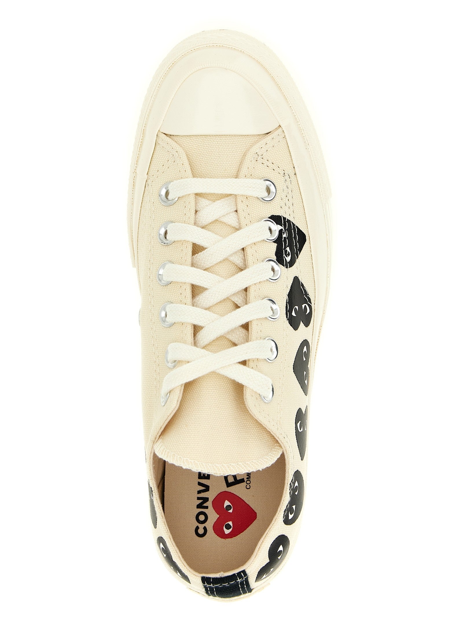 Comme Des Garcons Play Comme Des Garçons Play Converse Sneakers White