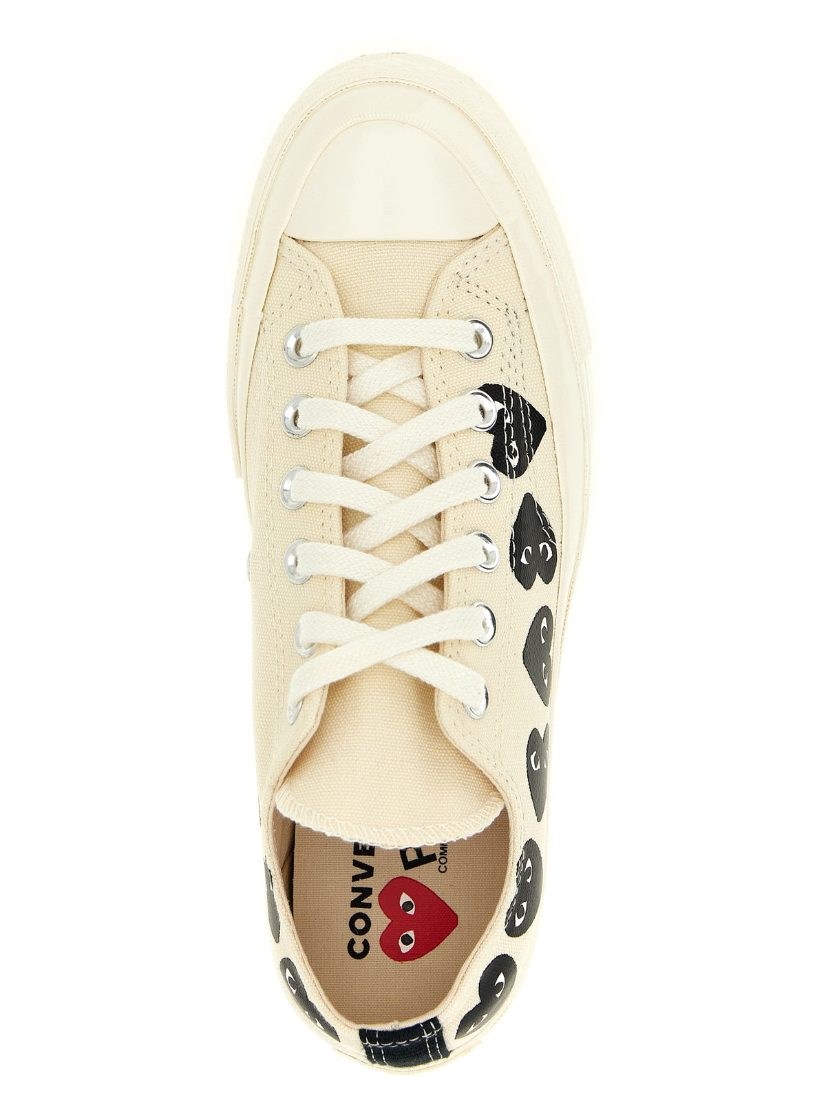Comme Des Garcons Play Comme Des Garçons Play Converse Sneakers White, view 4