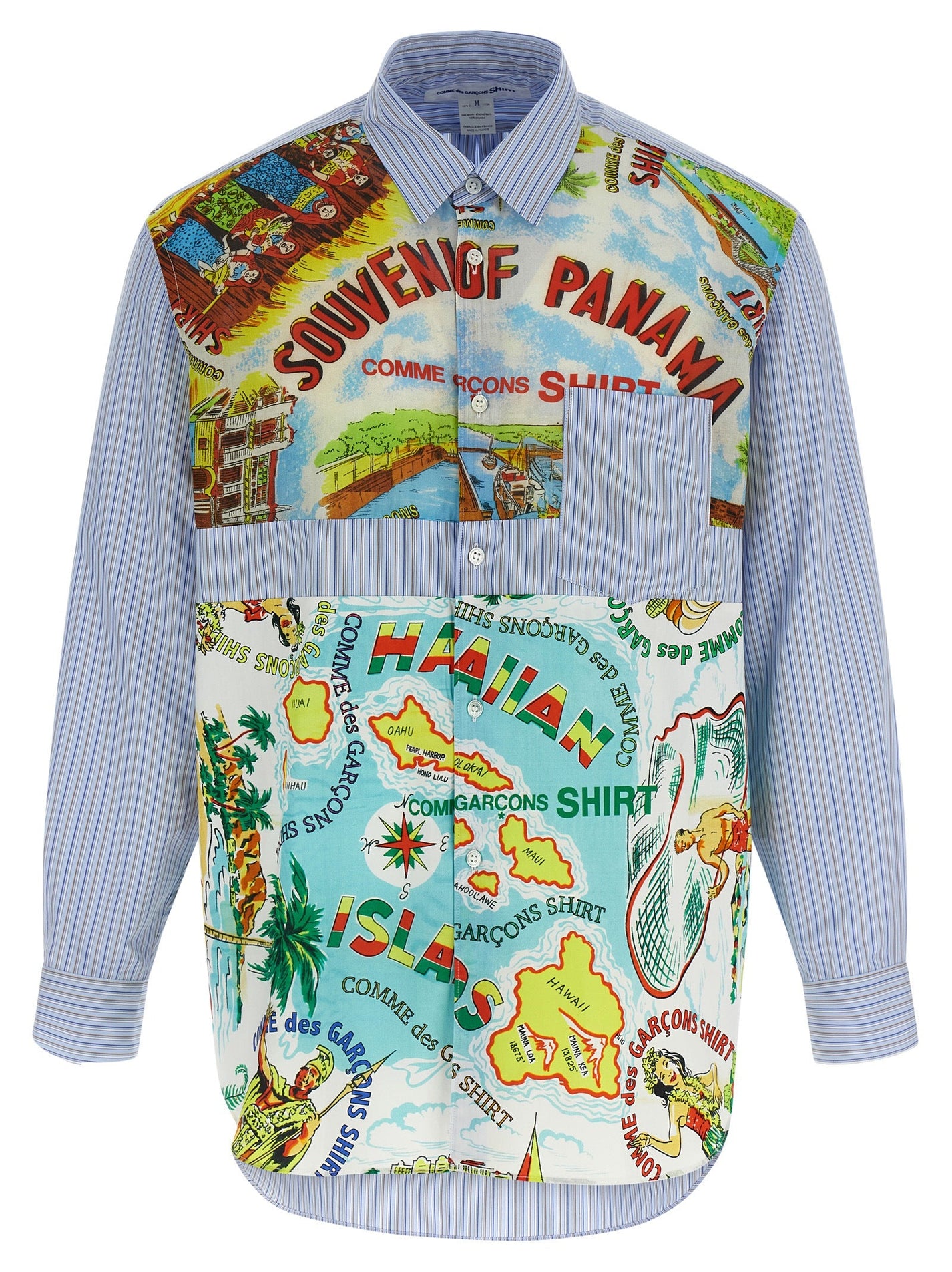 COMME DES GARCONS SHIRT - COMME DES GARCONS SHIRT - Patterned inserts shirt - Men’s Tops