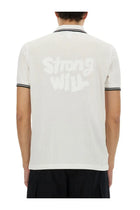 Comme Des Garcons Shirt Men's Strong Will Polo Shirt White, view 3