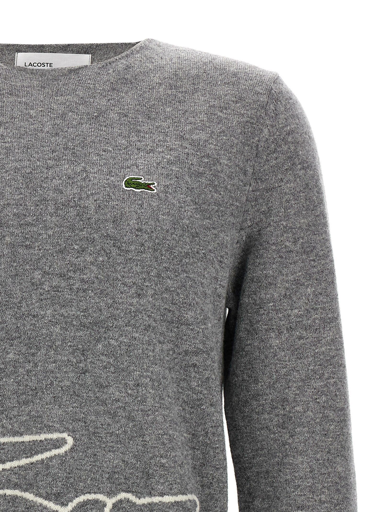 Comme Des Garcons Shirt Comme Des Garcons Shirt Lacoste Sweater Grey