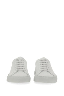 Common Projects women’s low original Achilles sneaker white leather low-top with clean minimalist design and matching laces