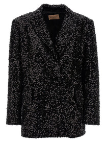 Le Twins Como Double Breasted Blazer Black