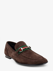 Gucci Men's Como Suede Loafers Gold