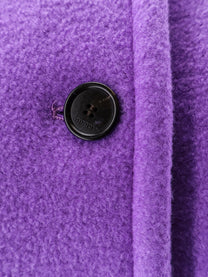 Gucci Women's Compact Cashmere Wool Coat Purple