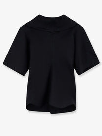 Bottega Veneta Women's Compact Cotton Canvas Shirt Black