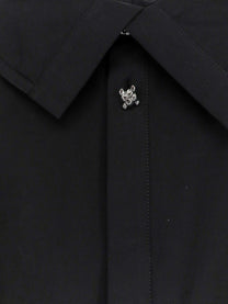 Bottega Veneta Women's Compact Cotton Canvas Shirt Black