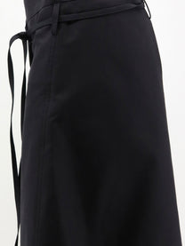 Bottega Veneta Women's Compact Cotton Canvas Skirt Black