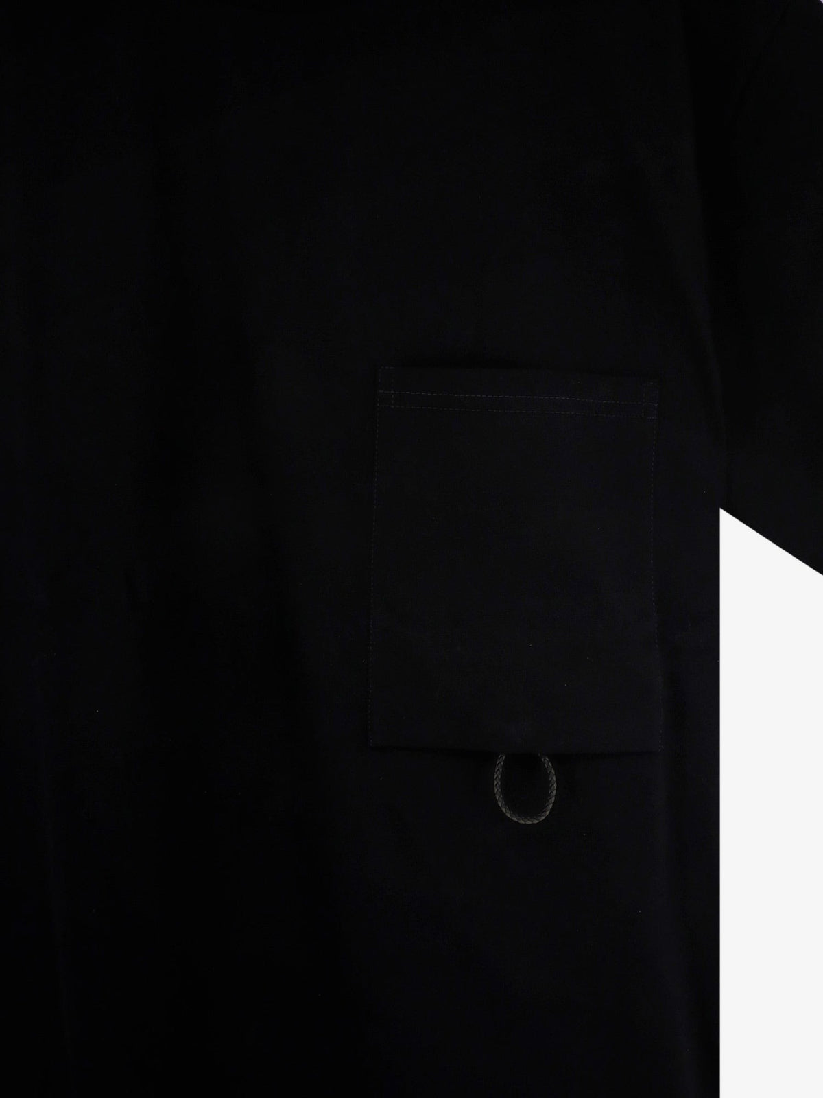 Bottega Veneta Men's Compact Cotton Shirt Black, view 3