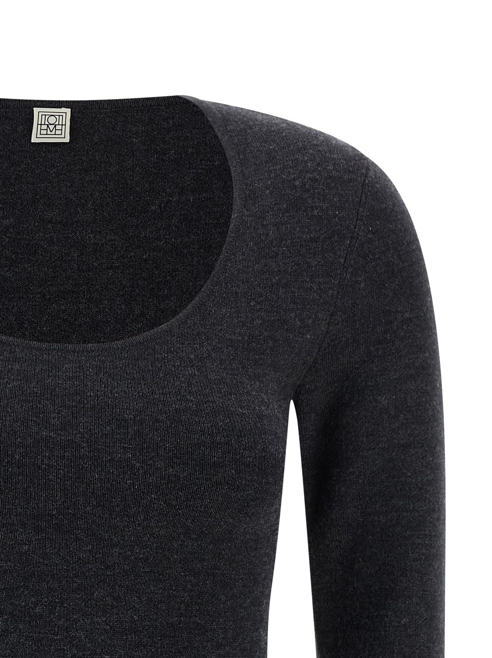 Toteme Compact Knit Sweater Grey