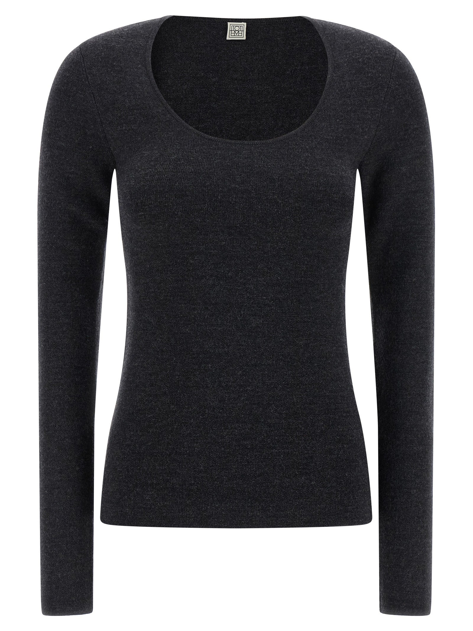 Toteme Compact Knit Sweater Grey