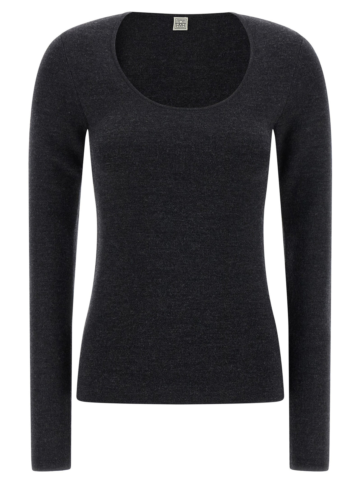 Toteme Compact Knit Sweater Grey