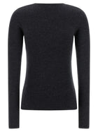 Toteme Compact Knit Sweater Grey, view 2