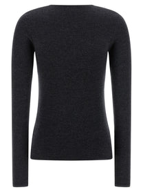 Toteme Compact Knit Sweater Grey