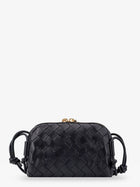 Bottega Veneta Women's Concert Pouch Leather Crossbody Bag Black, view 2
