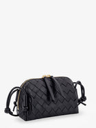 Bottega Veneta Women's Concert Pouch Leather Crossbody Bag Black, view 3