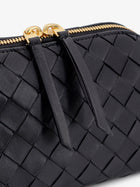 Bottega Veneta Women's Concert Pouch Leather Crossbody Bag Black, view 5