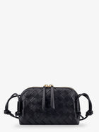 Bottega Veneta Women's Concert Pouch Leather Crossbody Bag Black