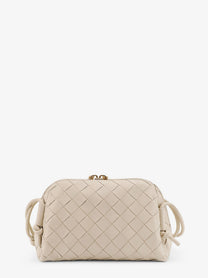 Bottega Veneta Women's Concert Pouch Leather Crossbody Bag Gold