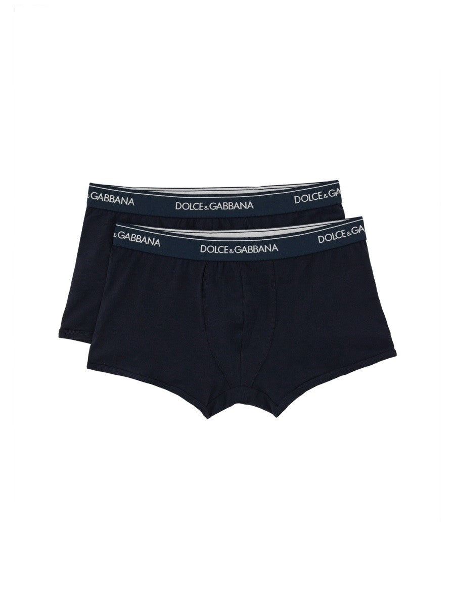 Dolce &amp; Gabbana Men's Confezione DA Due Boxer Blue