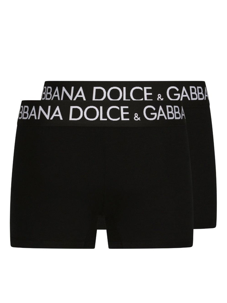 Dolce &amp; Gabbana Men's Confezione DA Due Boxer Black