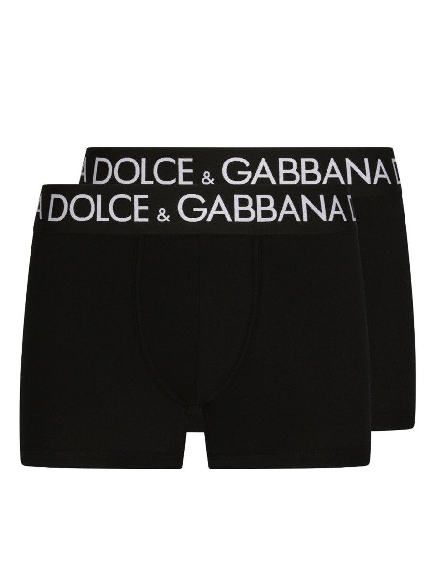 Dolce &amp; Gabbana Men's Confezione DA Due Boxer Black
