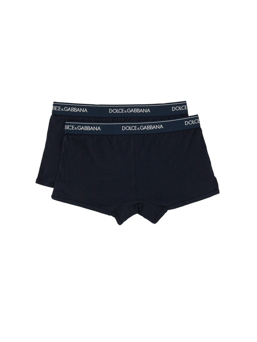 Dolce &amp; Gabbana Men's Confezione DA Due Boxer Blue