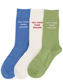 Drôle de Monsieur Men's Confezione DA Tre Calzini Multicolor