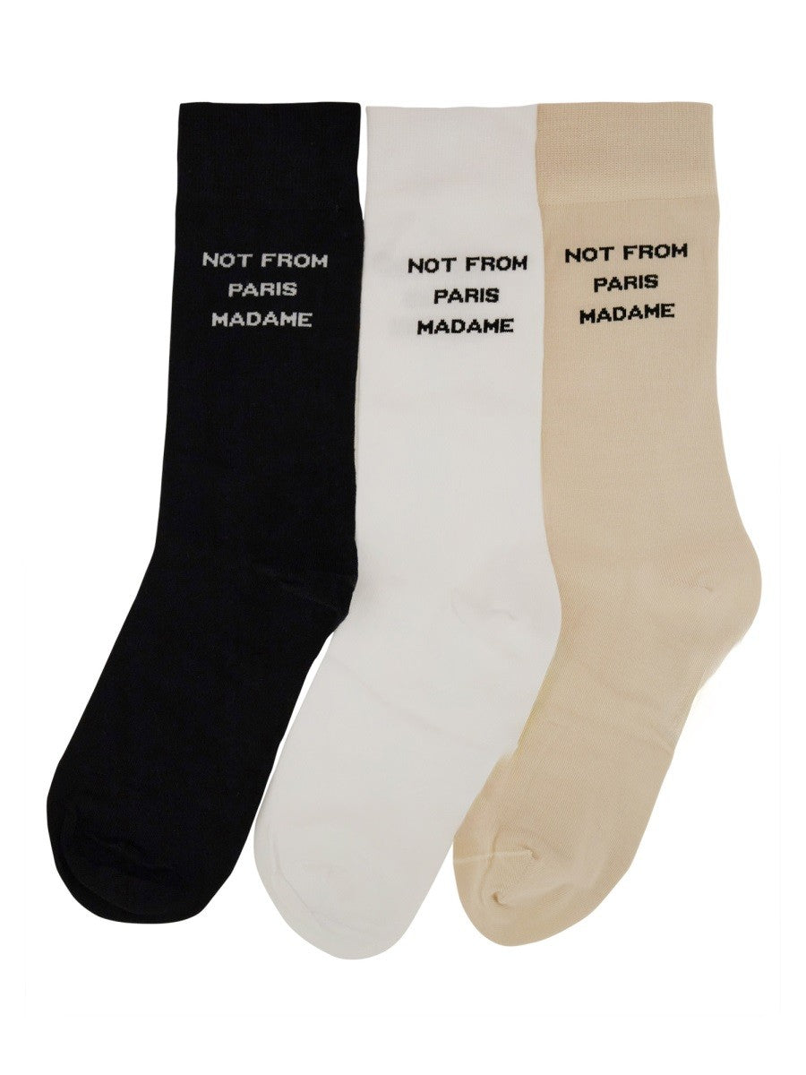 Drôle de Monsieur Men's Confezione DA Tre Calzini Multicolor