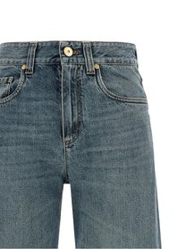 Brunello Cucinelli Contemporary Loose Blue Jeans Blue