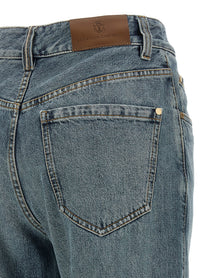 Brunello Cucinelli Contemporary Loose Blue Jeans Blue