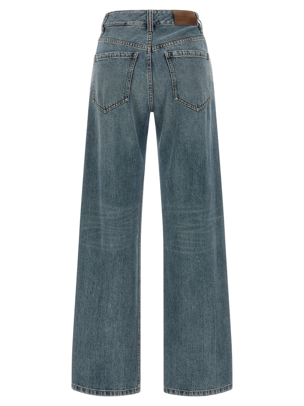 Brunello Cucinelli Contemporary Loose Blue Jeans Blue