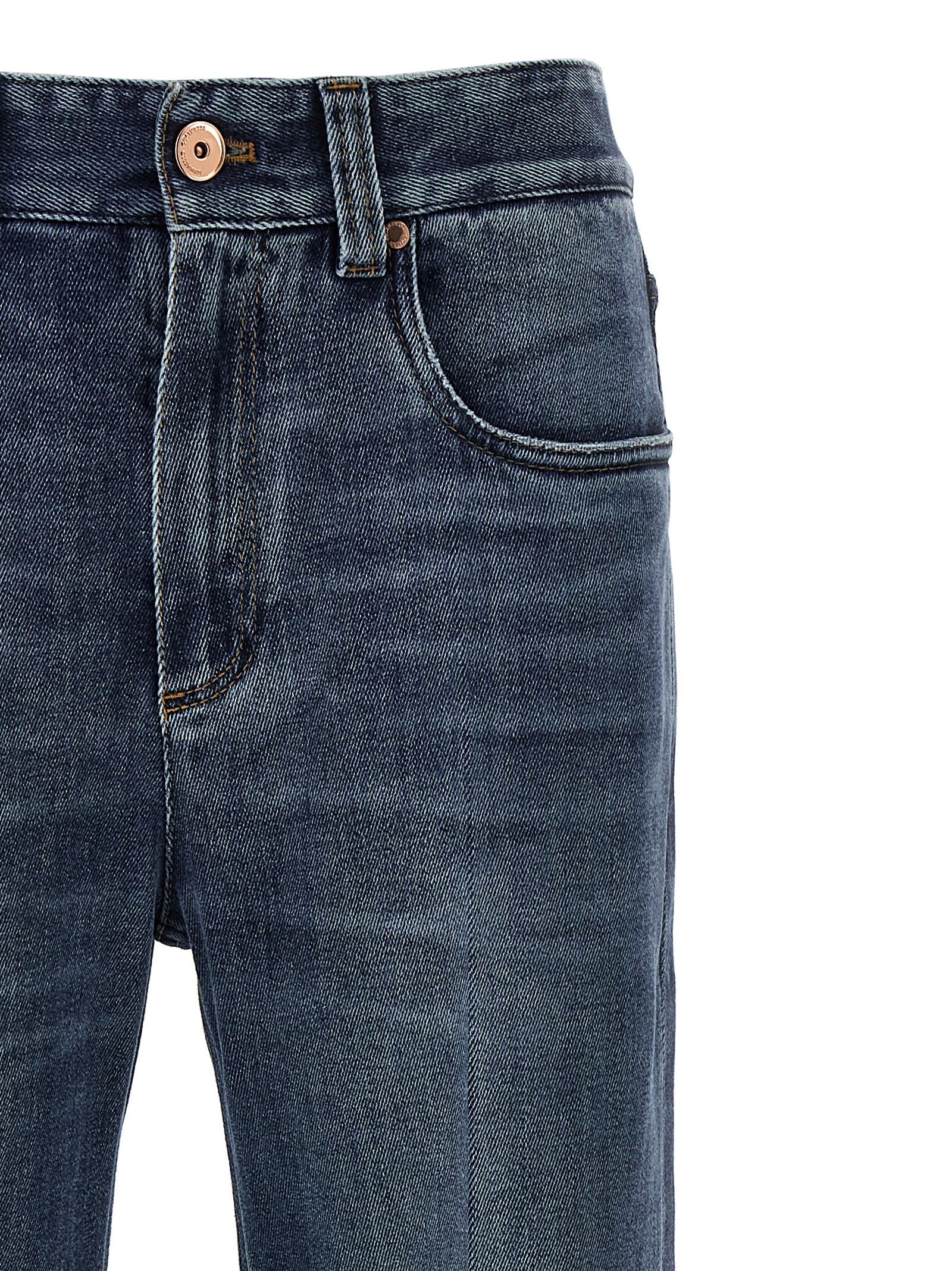Brunello Cucinelli Contemporary Loose Jeans Blue