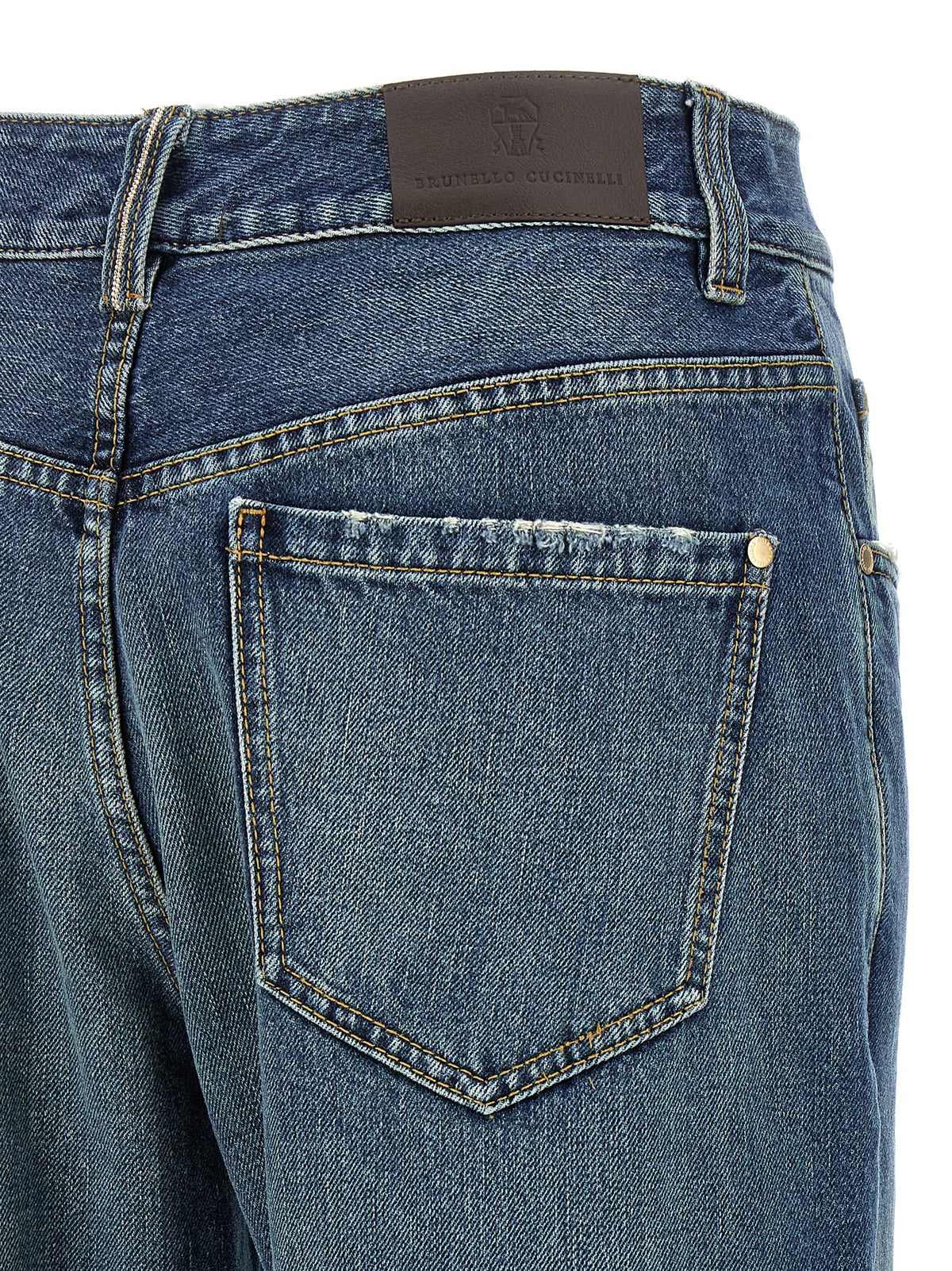Brunello Cucinelli Contemporary Loose Jeans Blue, view 4